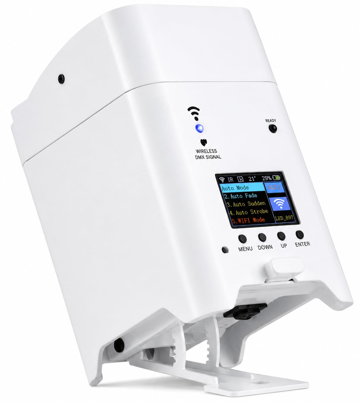 NLIGHTING Faretto PAR LED Wireless 9600mAh RGBWAUV 6in1 WiFi, DMX e Telecomando, IP65 Ricaricabili per Eventi, Matrimoni, Palchi e Illuminazione Architetturale, Eventi Uplight Professionale