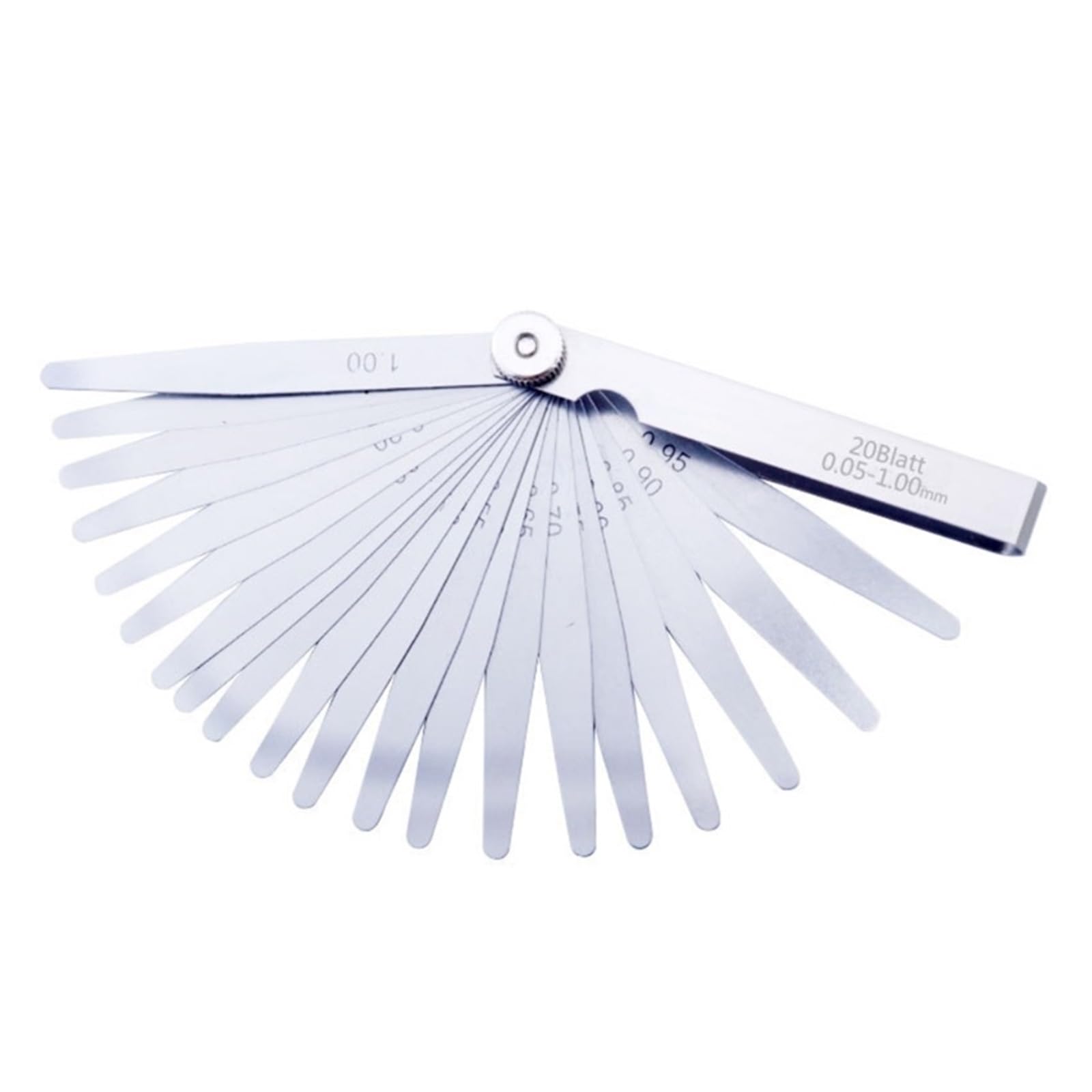Cfwwsaq 20Blatt Feeler Gauges, Thickness Feeler Gauge Gages Filler Feeler Gauges Woodworking Measuring Tool(20Blatt)