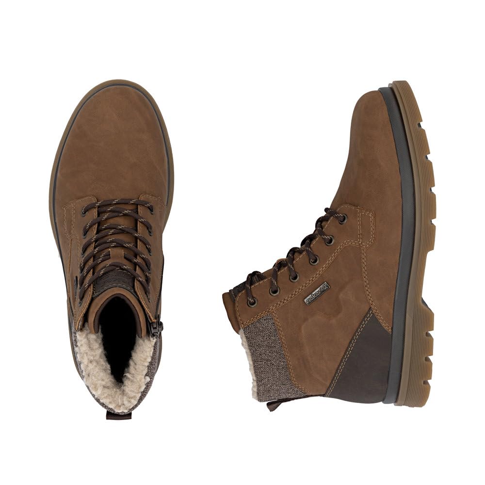 Rieker RiekerTEX F7010 Bottes d'hiver pour homme avec semelle amovible et imperméable