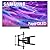 Samsung QN55QN80FAFXZA 55 Inch Neo QLED QN80F Series Supreme UHD 4K TV with a Kanto PMX800 Full Motion Dual Stud Mount (2025)