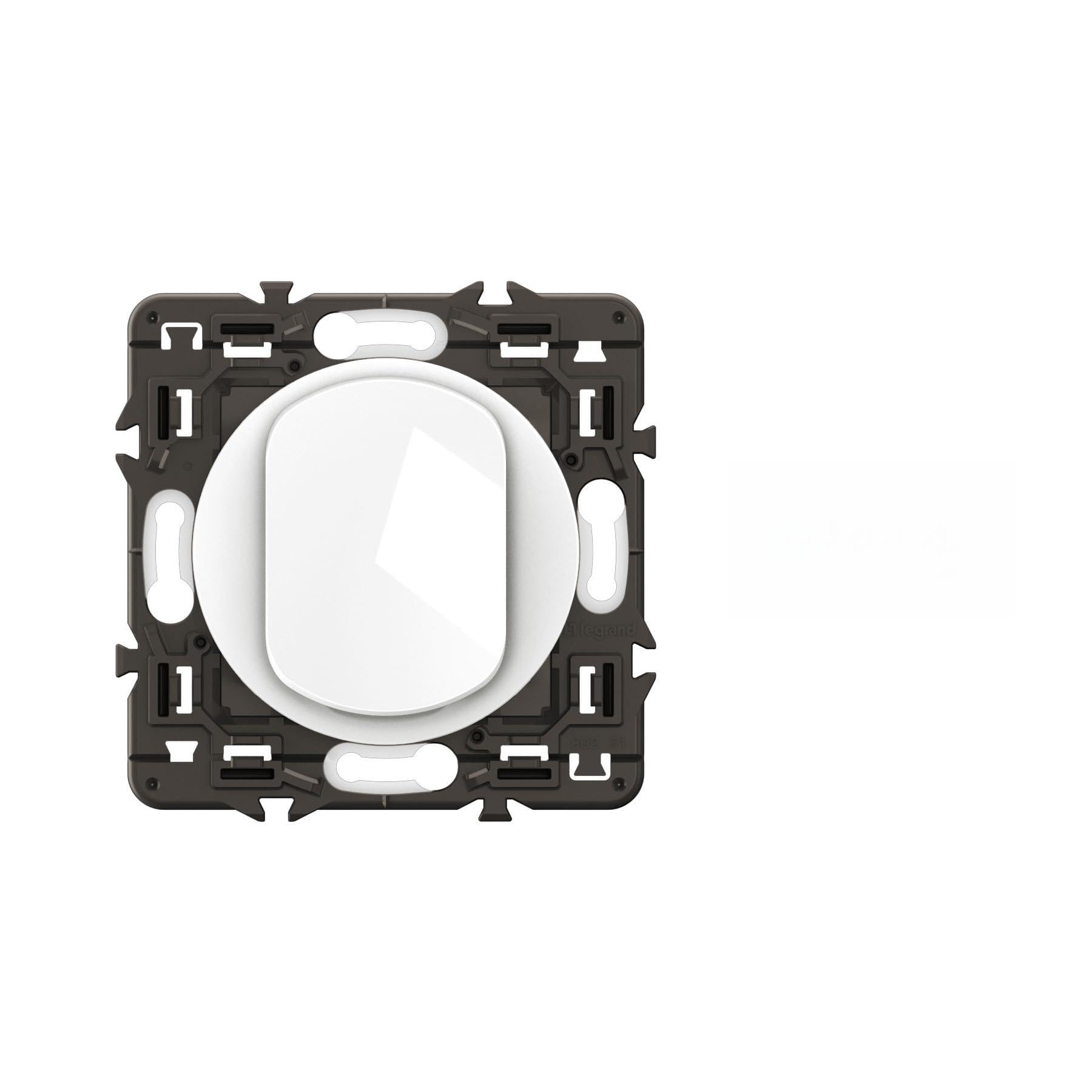 LEGRAND – Interruptor simple o de ida y vuelta – 10 A – Control de iluminación completo – Listo para instalar con una placa – Blanco – Lote de 10 unidades