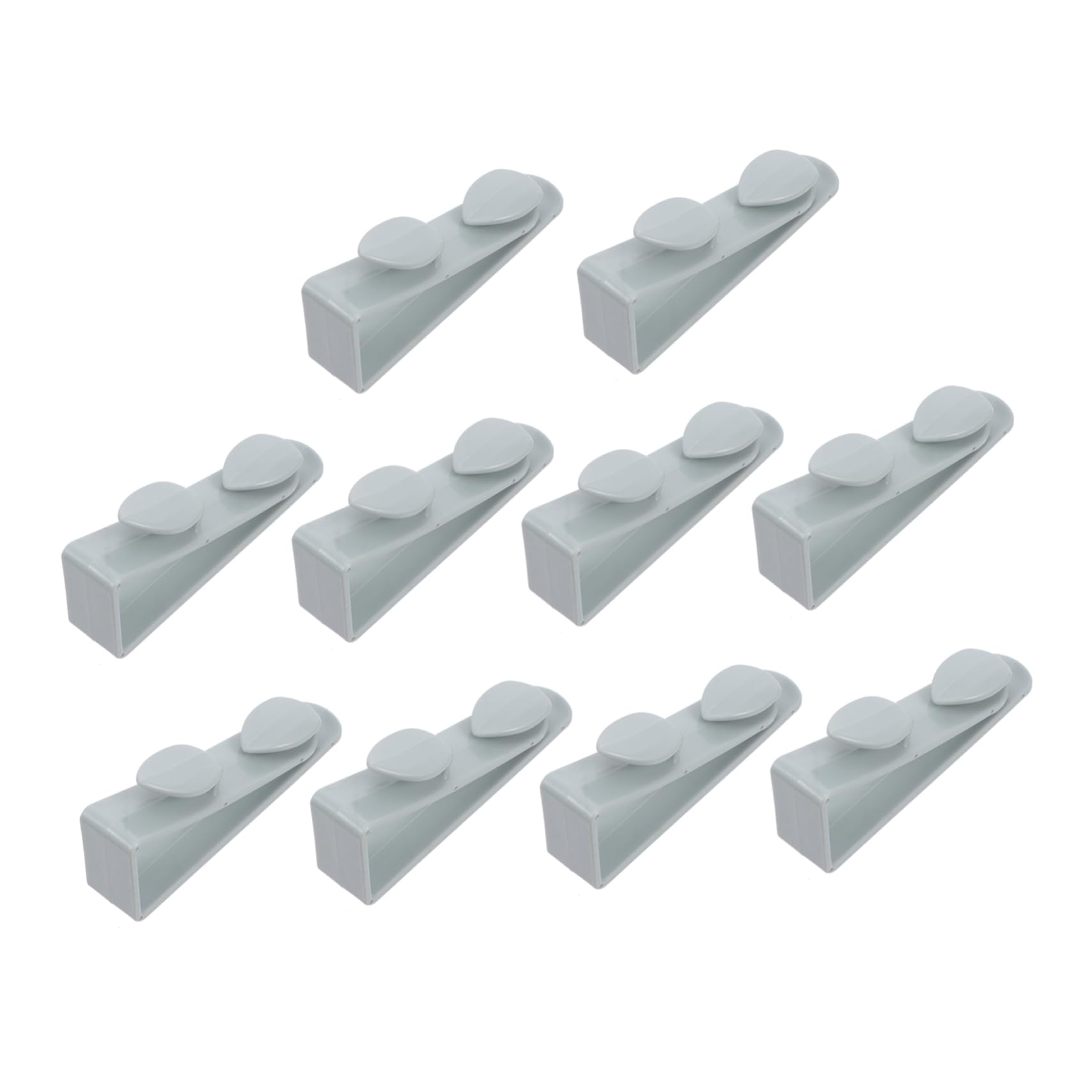 TIDTALEO Non-Slip Over Cabinet Door Hooks 10 Pack Door Back Hanging Hooks Plastic Organizers Easy Install for Kitchen Bedroom Bathroom