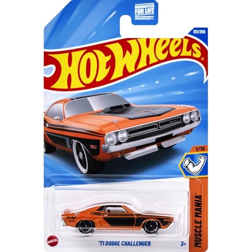 Hot Wheels Dodge Challenger 1:64 Naranja/Negro miniatura 1