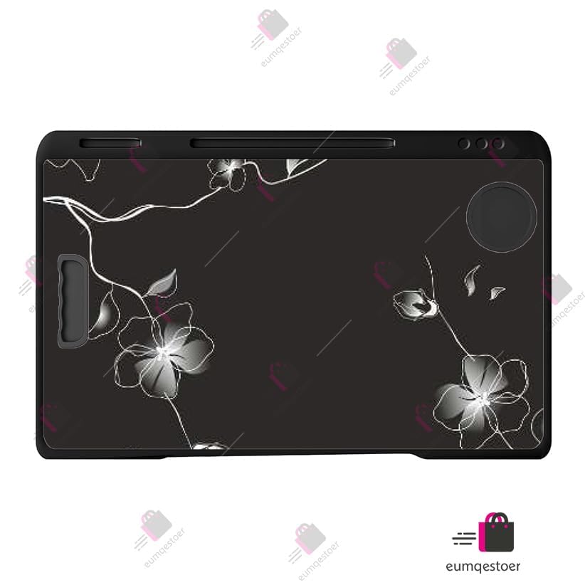 Image of TER Duomi Office Table for Home /Writing Desk for Office /Folding Table for School /Folding Study Table /Work from Home Multipurpose Table (Black Flower COTTED)