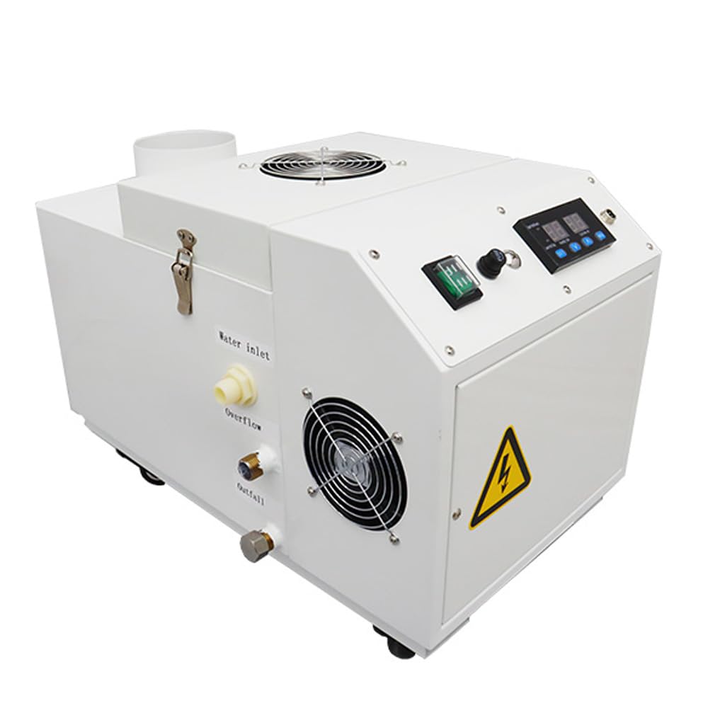 110V Industrial Ultrasonic Humidifier 3kg h for Warehouse Vegetable Commercial Continuous Cool Mist Maker Applicable Space 200-500 sq