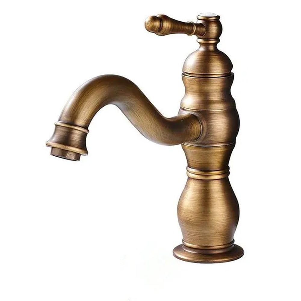 Mitigeur de salle de bain en bronze noir haut de gamme pour lavabo suspendu SLT016 F