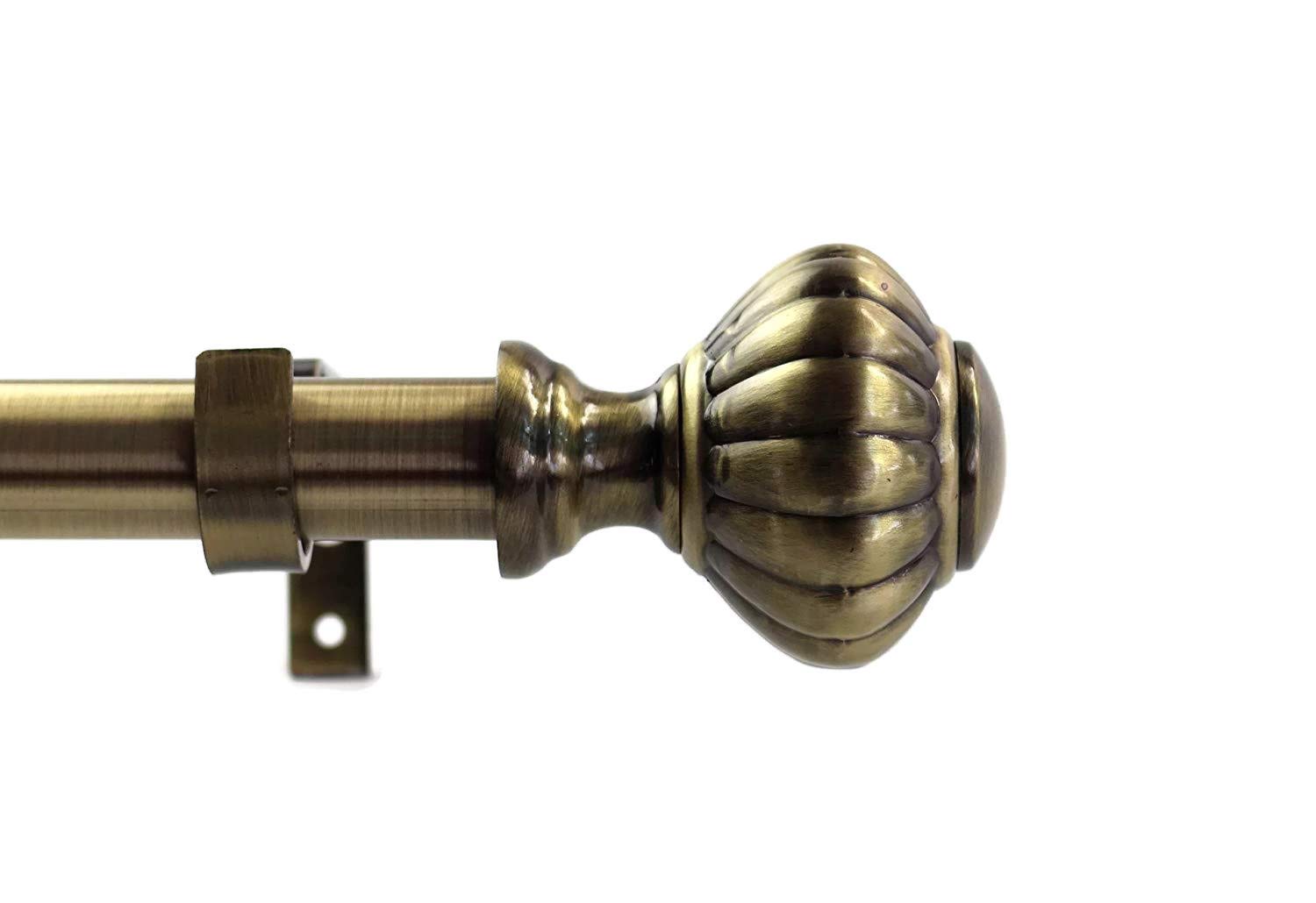 Buy Urbanest 1inch Diameter Doorknob Adjustable Single Drapery Curtain