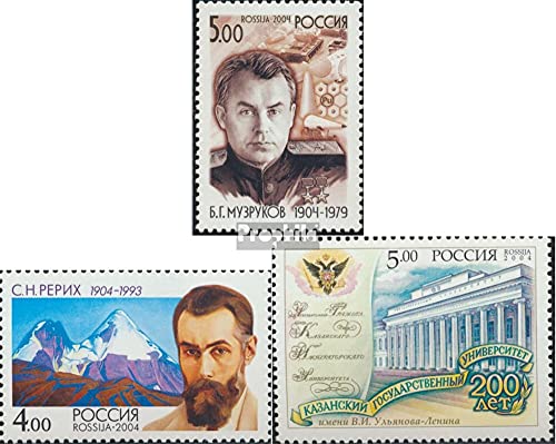 Prophila Collection Rusia 1205,1209,1211 (Completa.edición.) Nuevo con Goma Original ** MNH 2004 Muzzrukow, Roerich, Uni Kasan (Sellos para los coleccionistas)