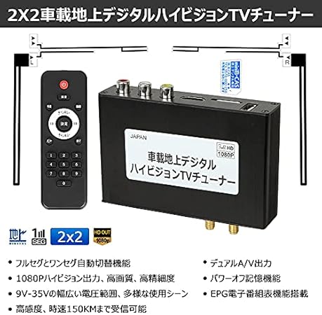 Amazon Co Jp 地デジチューナー 車載 フルセグ 車載地上デジタルハイビジョンtvチューナー 地デジチューナー フルセグチューナー ハイビジョンテレビチューナー 地デジ受信機 1080p Hd Out対応 車載用 地デジ Dc 9v 35v フルセグ ワンセグ 自動切替