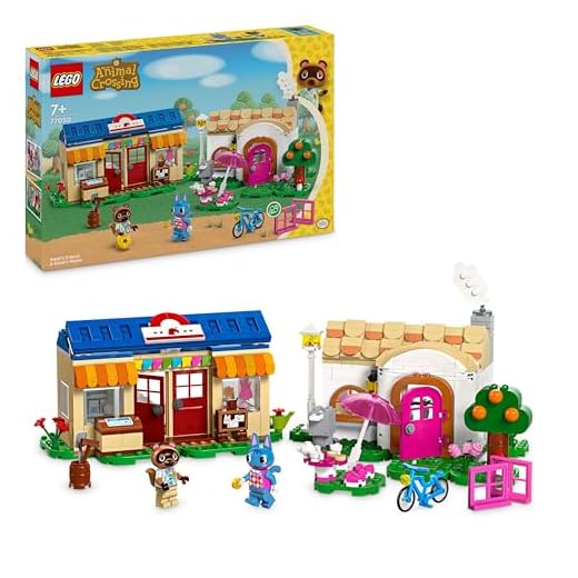 LEGO Animal Crossing 77050 Tienda de Nook y Casa de Rosie, Set de construcci�n creativa