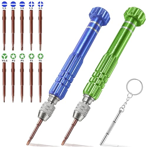 VSINSOUL 13 in 1 Glasses Screwdriver, Eyeglass Repair Kit with 10 Magnetic Screwdriver Tips, Multifunctional Eye Glass Repairing Kit for Eyeglass Sunglass Watch Phone Laptop Jewelry Electronic -  Screw-01