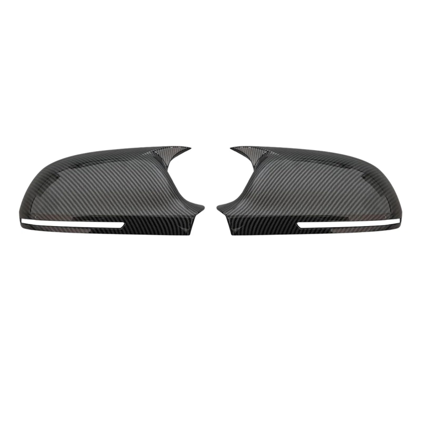 Pair Side Wing Mirror Cover Compatible For Audi A4 S4 A5 S5 B8 8T 2009-2012 2010 Add On Side Rear View Mirror Cap Cover Car Accessorie(Carbon fiber