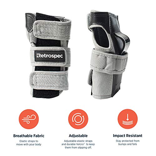 image for Retrospec Adult/Youth/Child Knee Pads Elbow Pads and Wrist Guards Prot
