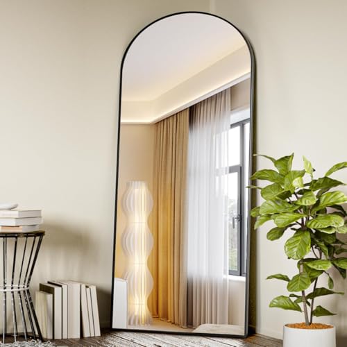 Image of Koonmi 71x26 Arched Full Length Mirror, Floor Mirror with Stand