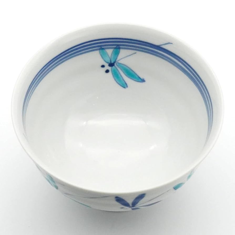 詳細不明 焼物 Amazon｜九谷焼 4.5反 丼 とんぼ 青 磁器 日本製｜丼 オンライン通販