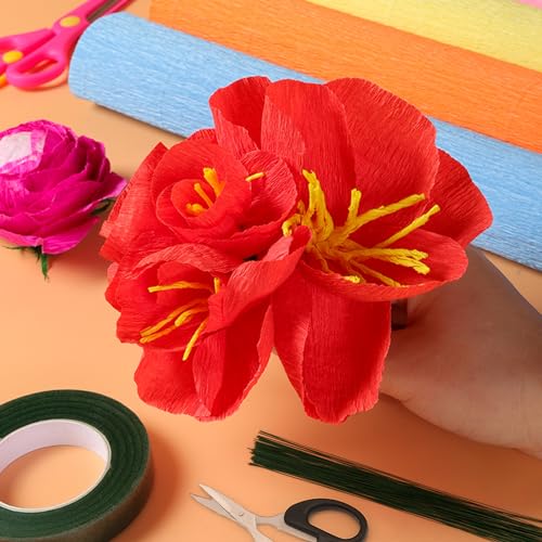 Srapwati AT1131 14 Colors Crepe Paper Rolls thumb #2