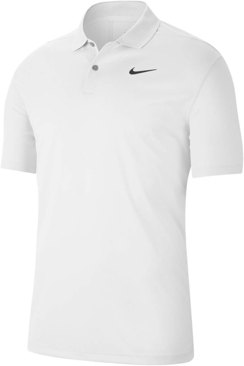 Men's Nike Dri-fit Victory Polo, White/Black, Medium