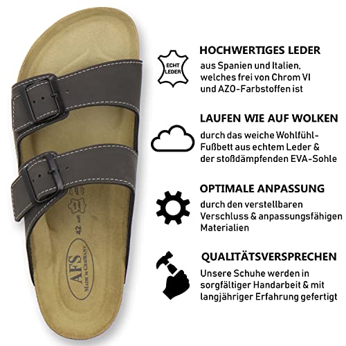 Mules sportives en cuir homme AFS-Schuhe vos alliées bien-être contre les sols froids et durs
