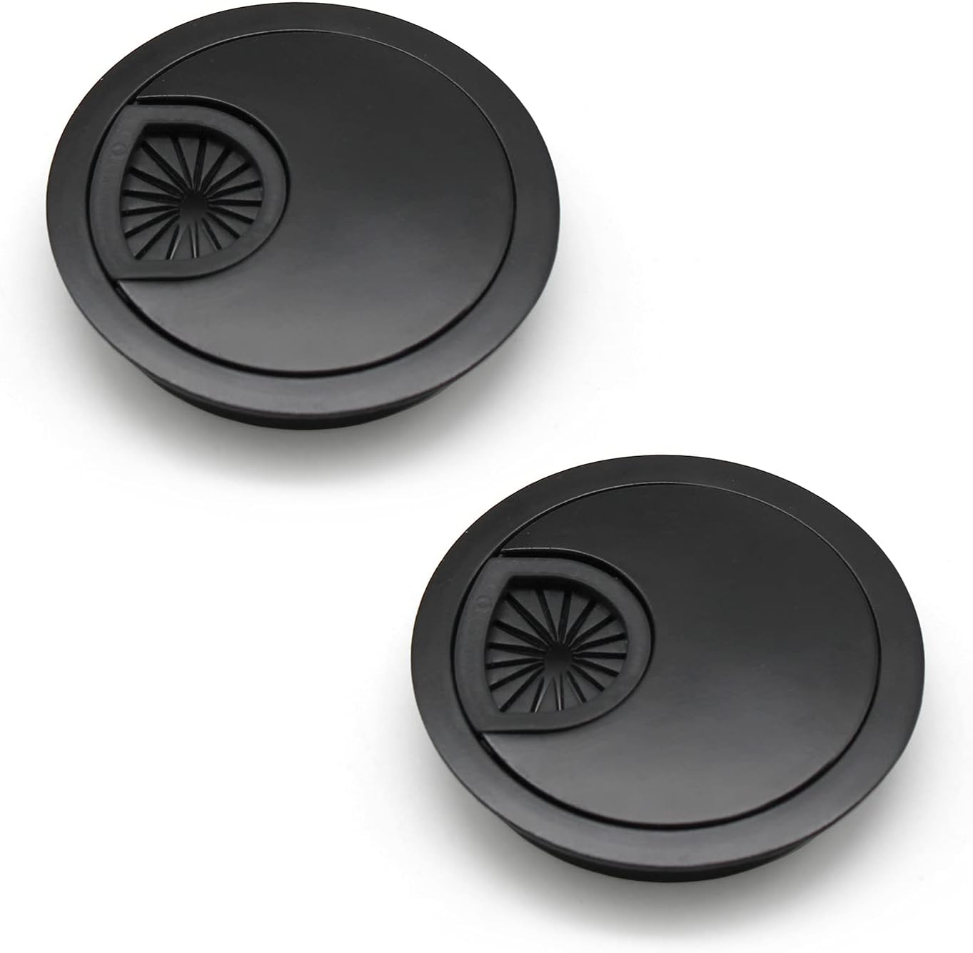 12 Stück Schreibtisch Kabeldurchführung, 60mm Kabeldurchlass mit 1 12 Stück Schreibtisch Kabeldurchführung, 60mm Kabeldurchlass mit 1