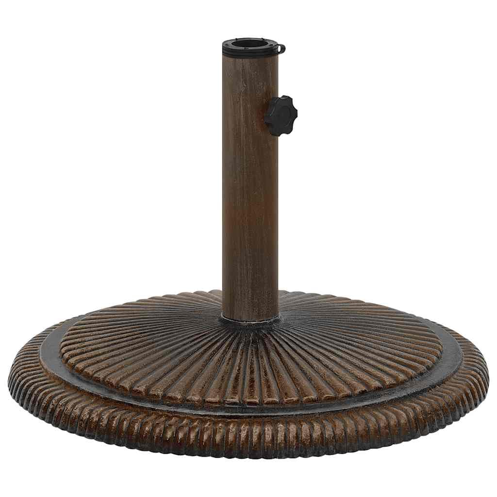 Socle de Parasol Bronze 45x45x30 cm Fonte, Pieds Base pour Parasol pour Terrasse, Piscine, Patio, Jardin, Restaurant