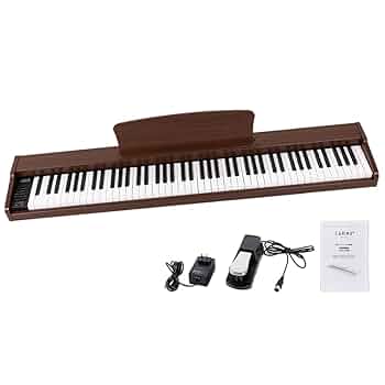 CARINA✴︎電子ピアノ✴︎マホガニー Amazon | Carina 電子ピアノ 88鍵盤 キーボード 木製デザイン