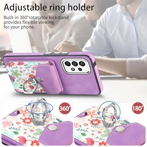 Coque Samsung A33 5G avec protège-écran et porte-carte intégré