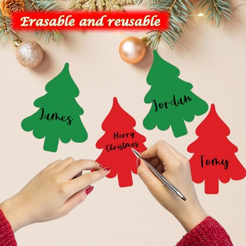 Wonmon 100 peças de recortes de árvore de Natal para decoração de quadro de avisos, recortes de pape