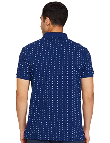 Image of Levi's Men Cotton Regular Fit Printed Polo T-Shirt