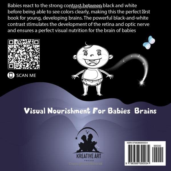 Miniatura 2 de I Love You My little Miracle - High Contrast Baby Book for Newborns Heartwarming and Emotional Poetry with Beautiful Black and White Illustrations