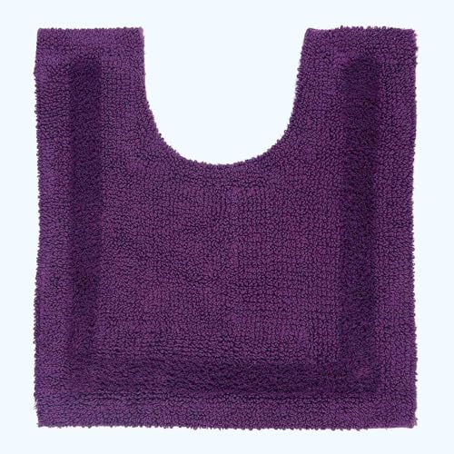 HOMESCAPES Tapis Contour WC 1600 g/m², Extra Doux, 100% Coton, réversible, antidérapant,...