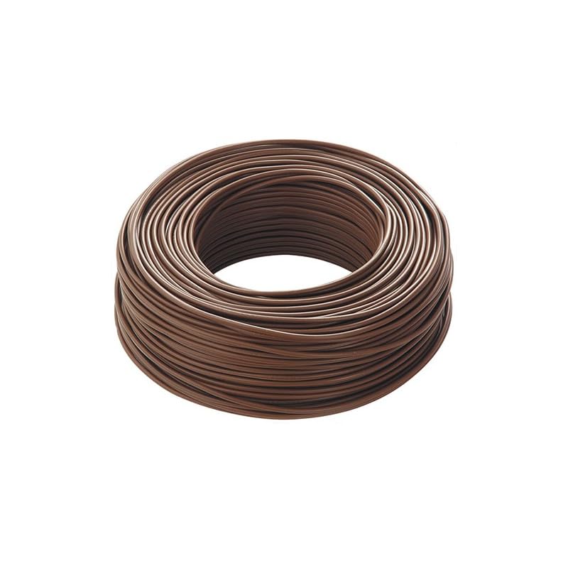 CAVO ELETTRICO FS17 SEZIONI 1.5-2.5 - 4-6 MM² UNIPOLARE 5 METRI (Marrone, 1X6 mm²)