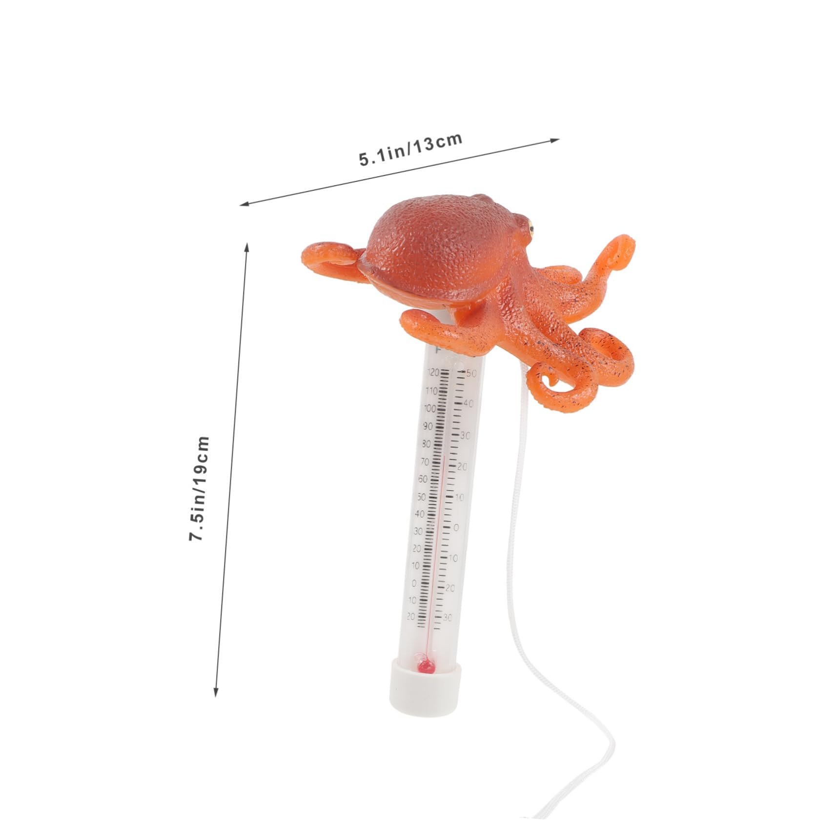 Toddmomy 4pièces Thermomètre Flottant De Piscine Mesure De Température Pour Spas Et Étangs Outil Pratique Et Forme De Pieuvre Et