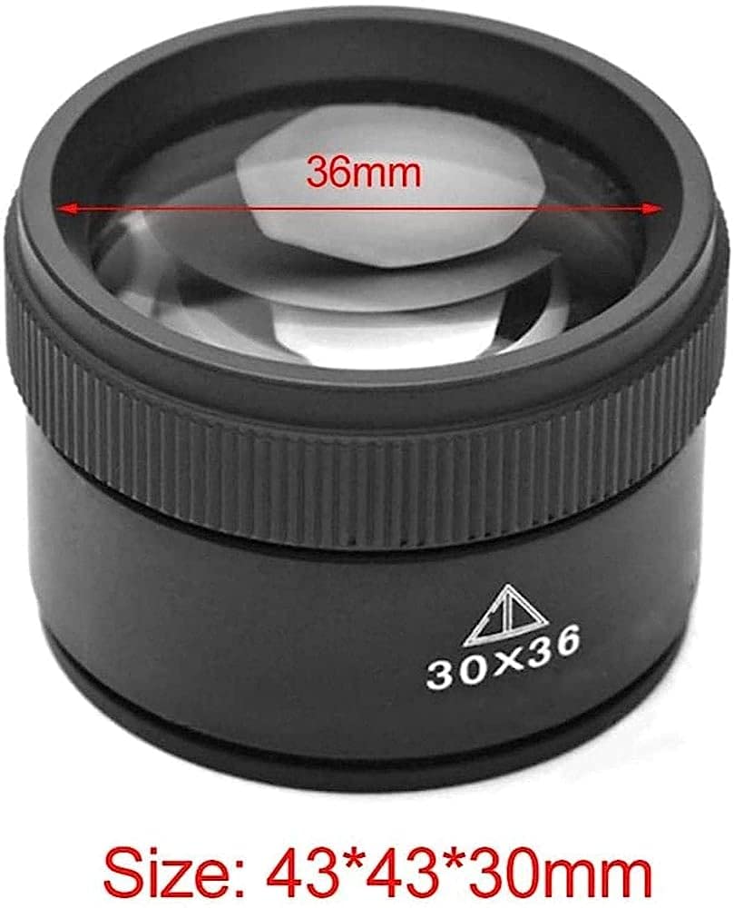 30x Monokularlupe Tragbare Mini-Lupe Schmucklupe HD Handlupe Lesekarte Zeitungslupe