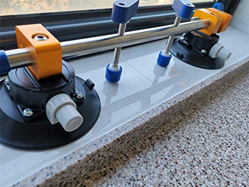ZUOS New Edition! A pair of 4.5" Seam Setter for Seam Joining & Leveling/Professional Countertop Installation. Smaller and lighter than two poles design and it is easy to deal with glue cleaning. - Thumbnail 5