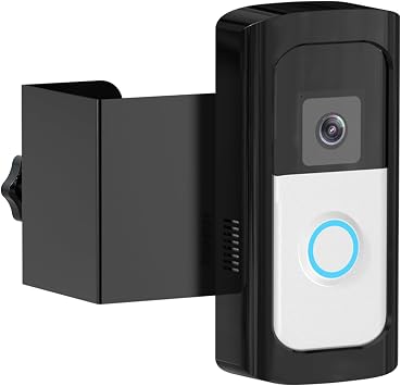 Anti-Theft Video Doorbell Mount, Doorbell Door Bracket No Drilling Compatible with Video Doorbell for Houses, Apartments, Ren