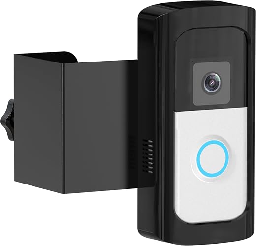 Anti-Theft Ring/Camera Video Doorbell Mount, Doorbell Door Bracket No Drilling Compatible with R/ing Video Doorbell 2/ (20...
