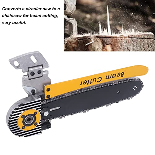 Beam Cutter Fits For 7.25 Inch Circular Saws, Steel Circular Saw Attachment For Woodworking, 0.2 Inch Kerf, 46 Tooth Count, Portable Beam Cutter Accessory With Dust Shroud Guard #TOP2