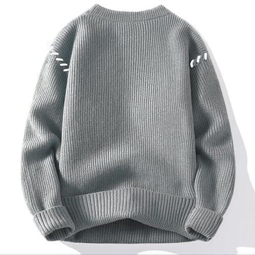 Men's Quarter Button Sweater Ribbed Lightweight Mock Neck Pullover Sweater Loose Casual Knitted Henley Sweater2