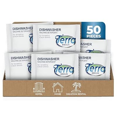 Automatic Dishwasher Detergent Powder,1.5 oz. Individually Wrapped Packets (50 packs)