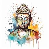 Yoonek Graphics Buddha Vinyl Decal Sticker for Car, Laptop, Tumbler, More. #0010181-4'