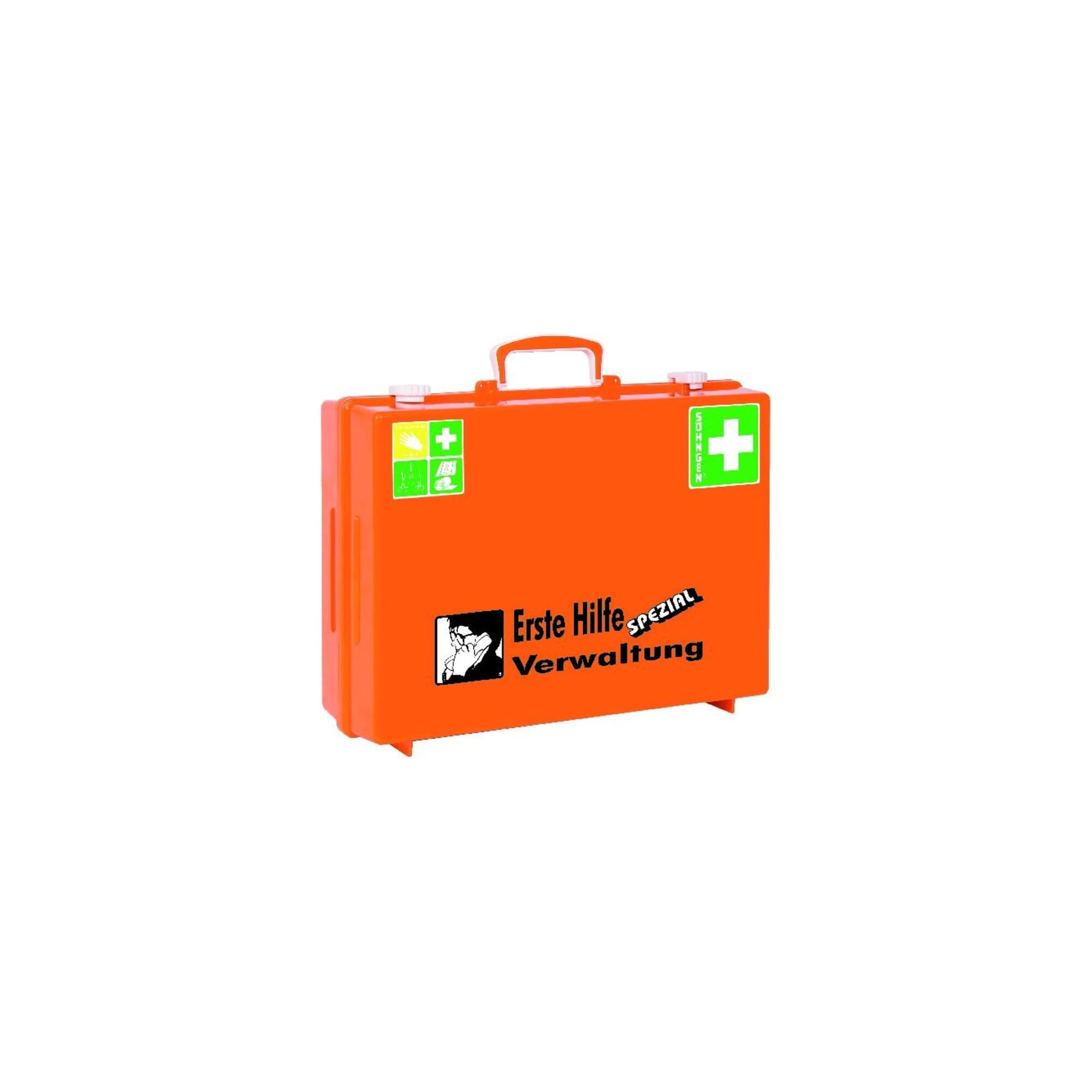 Trousse de secours spécialisée - contenu adapté aux risques professionnels conforme à la norme DIN 13157 - bureaux - armoire de premiers secours armoires de premiers secours coffret de premiers secours gaze gazes pharmacie pharmacies premiers secours