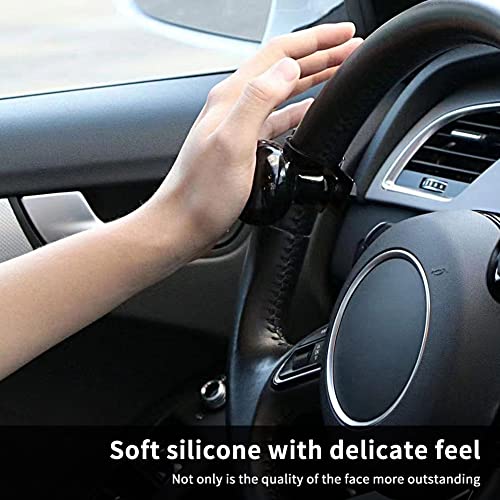 Tocave Woodgrain Steering Wheel Spinner Knob - Car Suicide Handle Knob Ball- Universal Wheel Accessories Arthritis Handicap Spinner (Blackwood 2-Pack) #TOP1