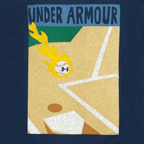 Image of Under Armour Boys' Long Sleeve Logo Graphic T-Shirt, Lightweight & Breathable, Relaxed Fit