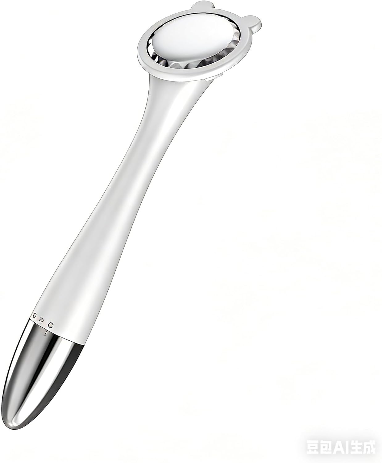 Facial Ion Import Device with Vibration, Negative Ion & Microcurrent, 12000RPM Face Massager for Serum Absorption, Lifting & Makeup Removal, White, 166.5mm