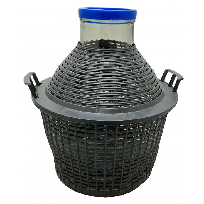 GC25 Bonbonne Entourage Plast Grand Col Verre Transparent 46 x 46 x 47 cm 25 L