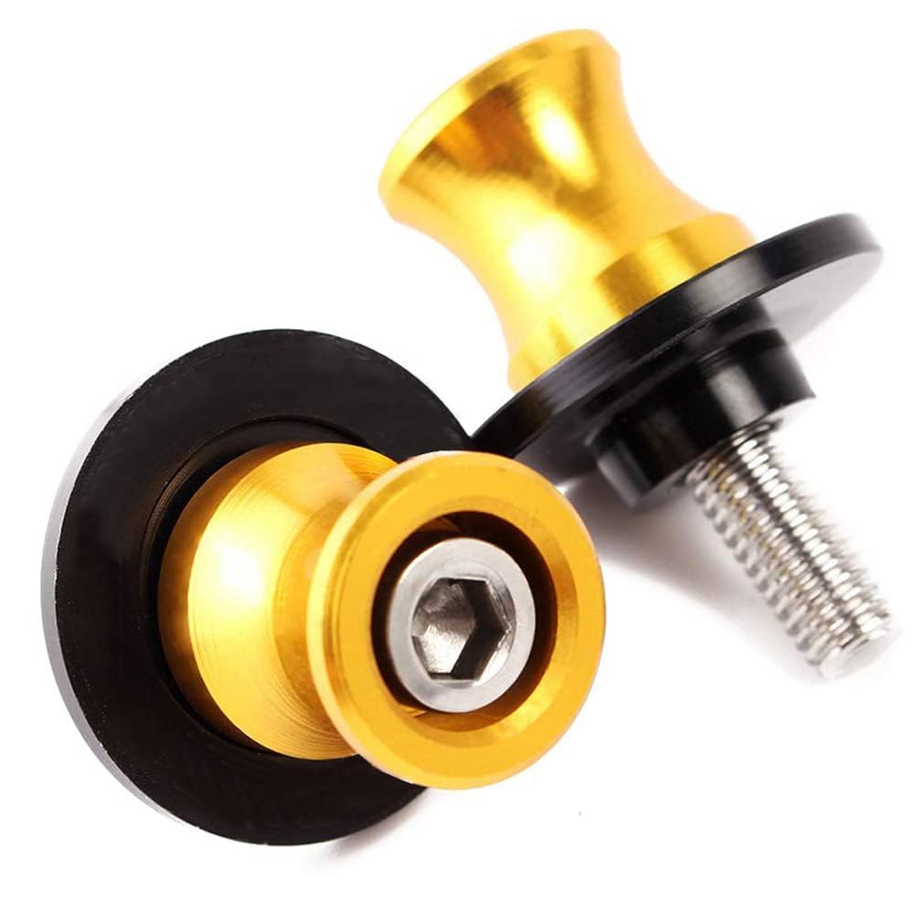 2 Pezzi Nottolini Cavalletto M10*1,25 Per Kawasaki Z750 2000-2022 - Supporto Forcellone Posteriore 10mm - Rosso - Foto 10