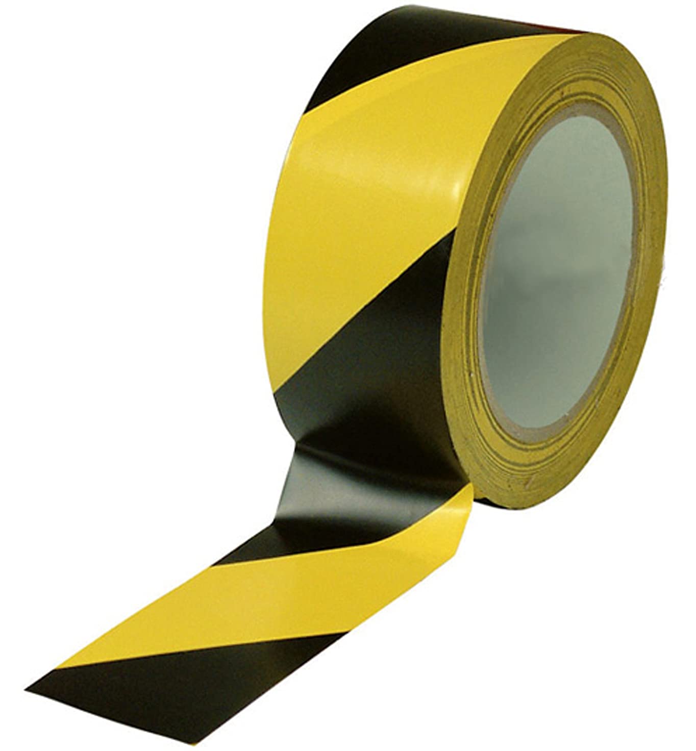 Black & Yellow Hazard Warning Safety Stripe Tape â€¢ 2" x 36 Yds â€¢ Ideal for Walls, Floors, Pipes and Equipment.