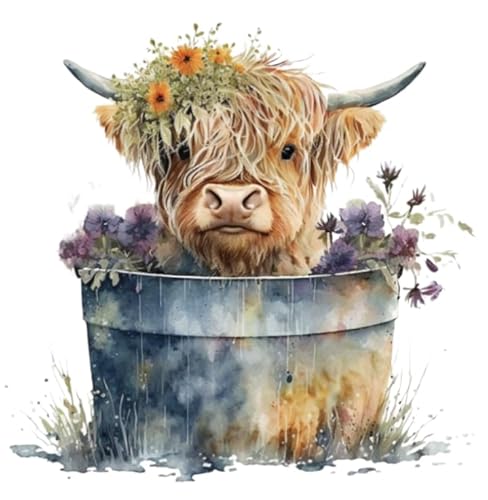 Cow Fabric Square Quilt Block Panel for Sewing Quilting Crafting