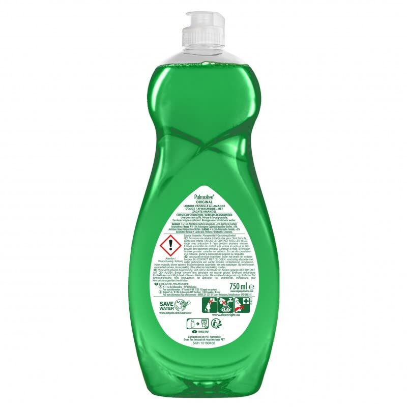 PALMOLIVE - Oryginalny płyn do naczyń 750 ml - Zestaw 4 szt