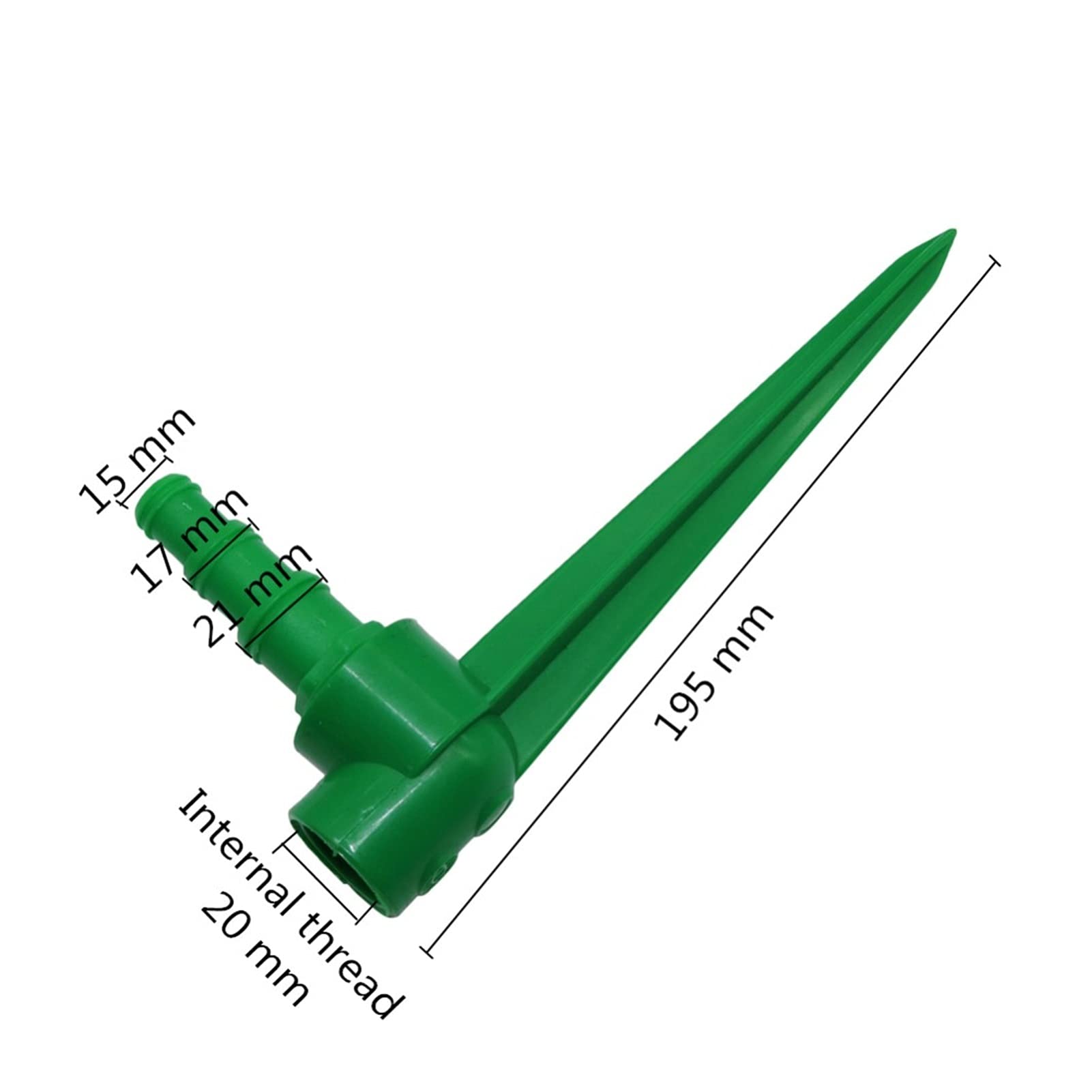 Adaptador de Conector de Manguera Ae para Manguera de Uso General, Soporte de Aspersor de Rosca Interna de 1/2 Pulgada, Conector de Riego Automático, Rociador de Riego de Jardín, Hoder Insertado en el